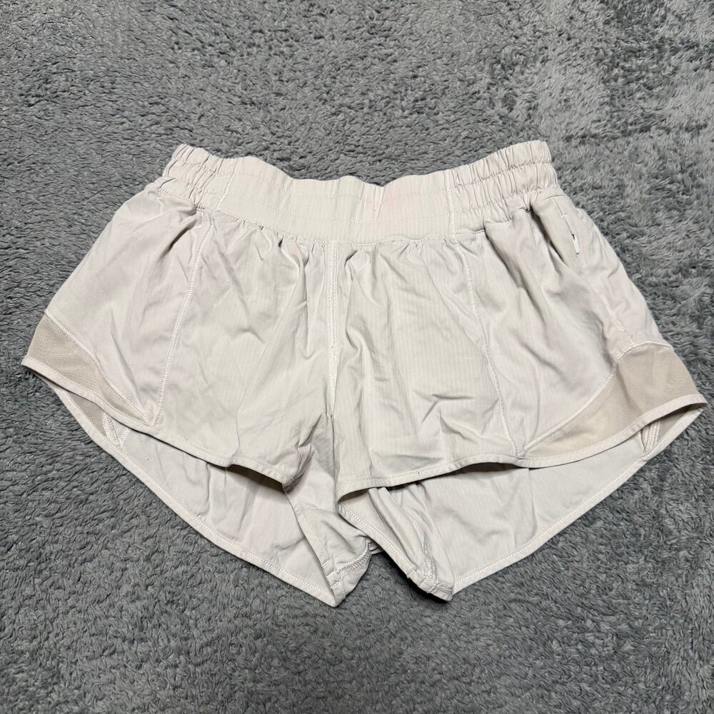 Lululemon Hotty Hot Shorts Womens 6 Off White w7avgt Lined ***